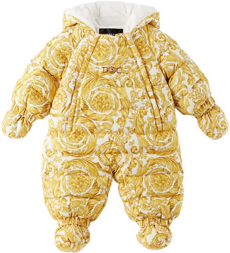 versace baby snow suit|baby snowsuits canada.